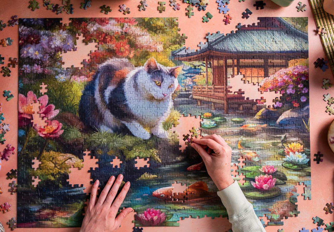 The Koi and the Kitty Encounter | Traditions by Mosaic Puzzles