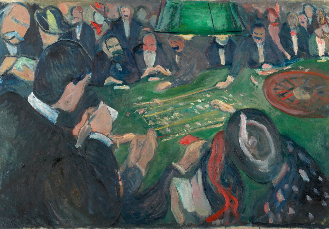 At the Roulette Table in Monte Carlo by Edvard Munch