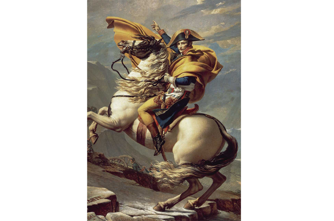 Napoleon Crossing the Alps by Jacques Louis David